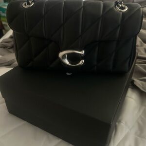 Coach Black Textured Shoulder Bag